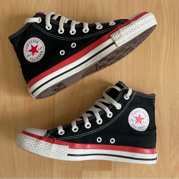 VINTAGE Converse Chuck Taylor All Star High Top Sneakers Unisex 8 Women / 6 Men - Picture 14 of 14